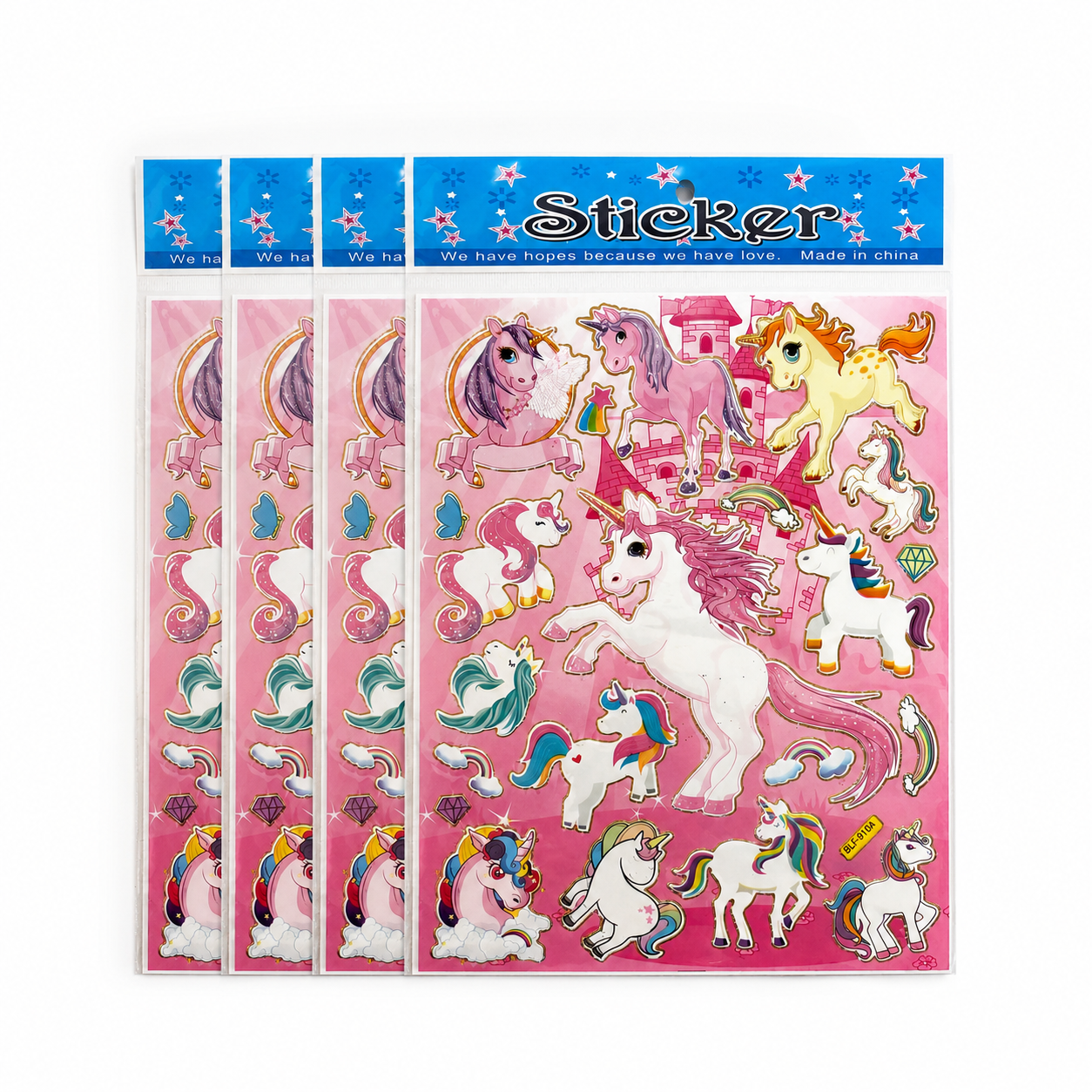 Unicorn Stickers Pack – Colourful Kids Craft, Reward and Decoration Stickers