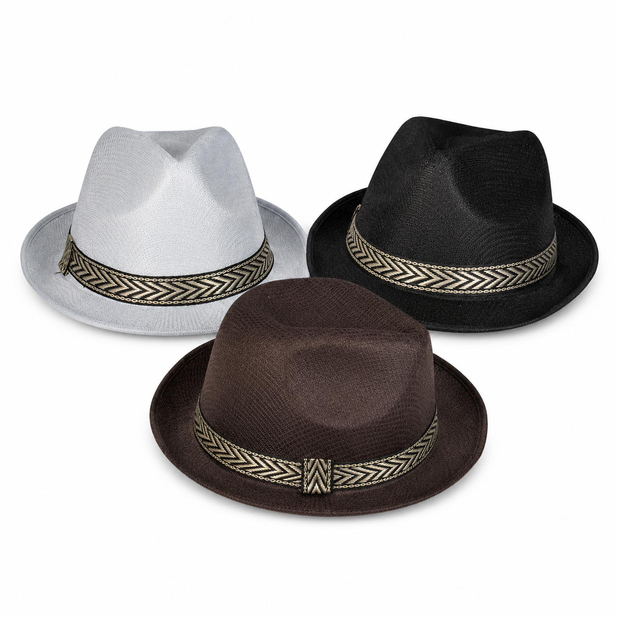 Classic Trilby Party Hat – Lightweight Adult Costume Hat in Assorted Colours